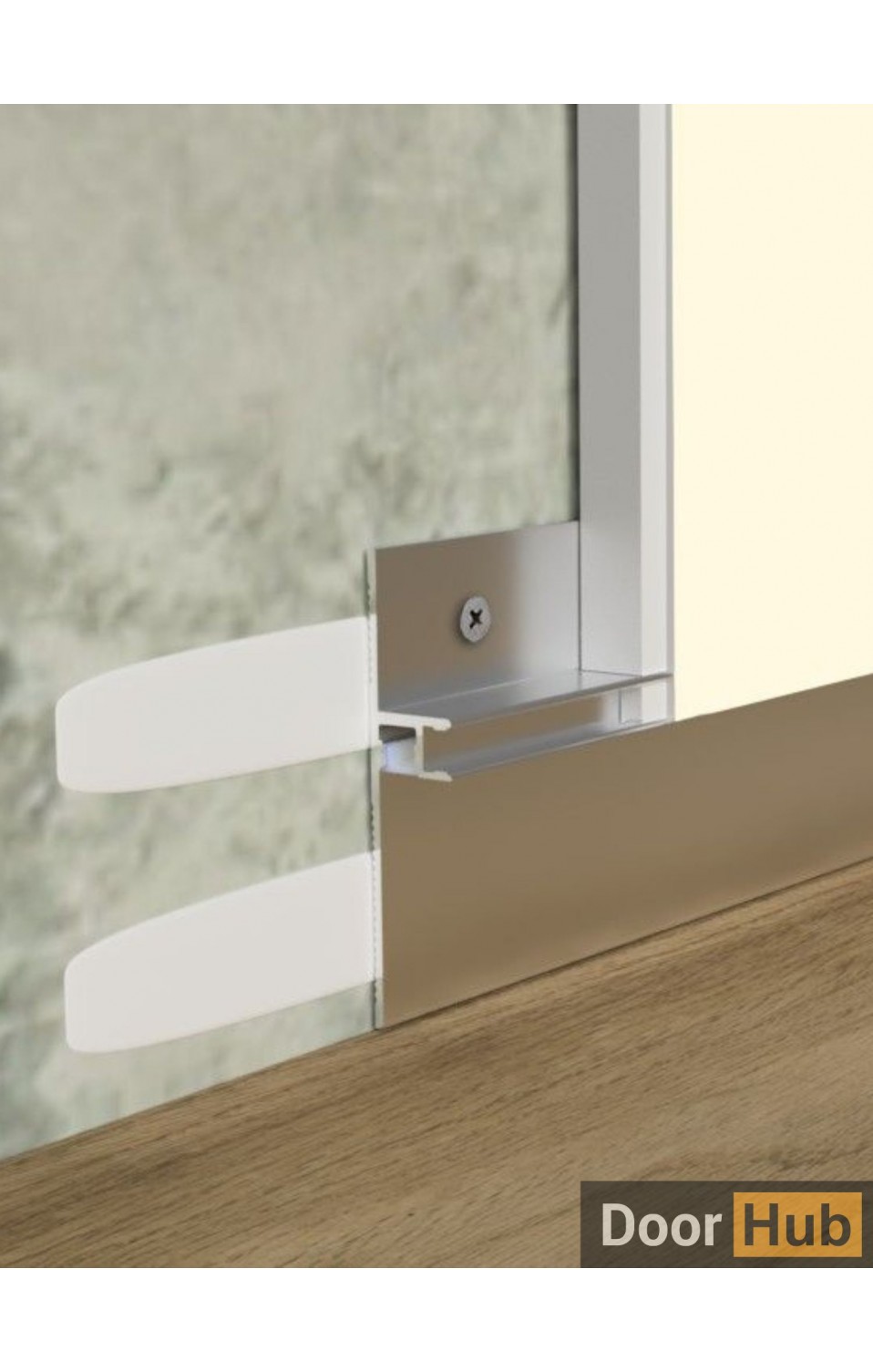 Silver Reversible Skirting 50mm for Developers| DoorHub UAE